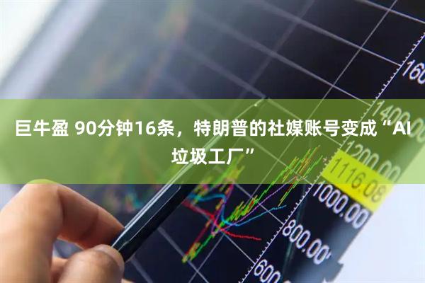 巨牛盈 90分钟16条，特朗普的社媒账号变成“AI垃圾工厂”
